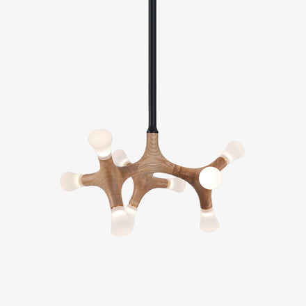 Flower Bone Curated Iron & Glass Chandelier