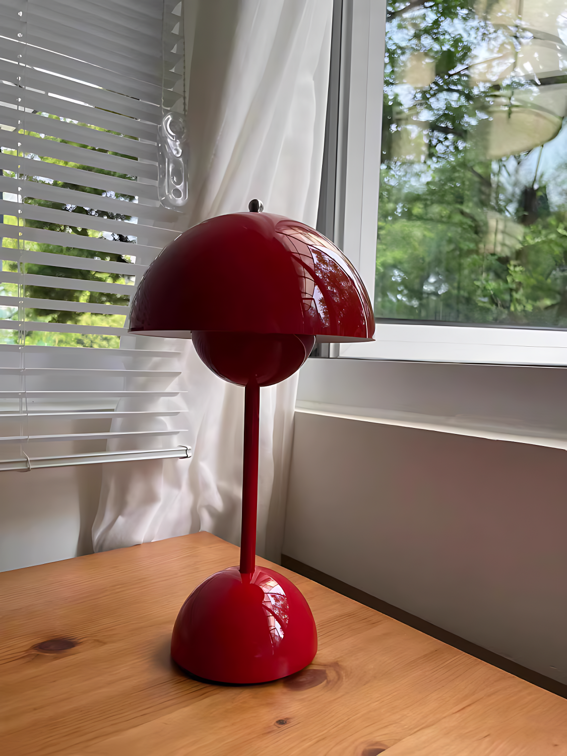 Flowerpot Portable Table Lamp by Verner Panton Inspired | Spun Steel | JINSHE