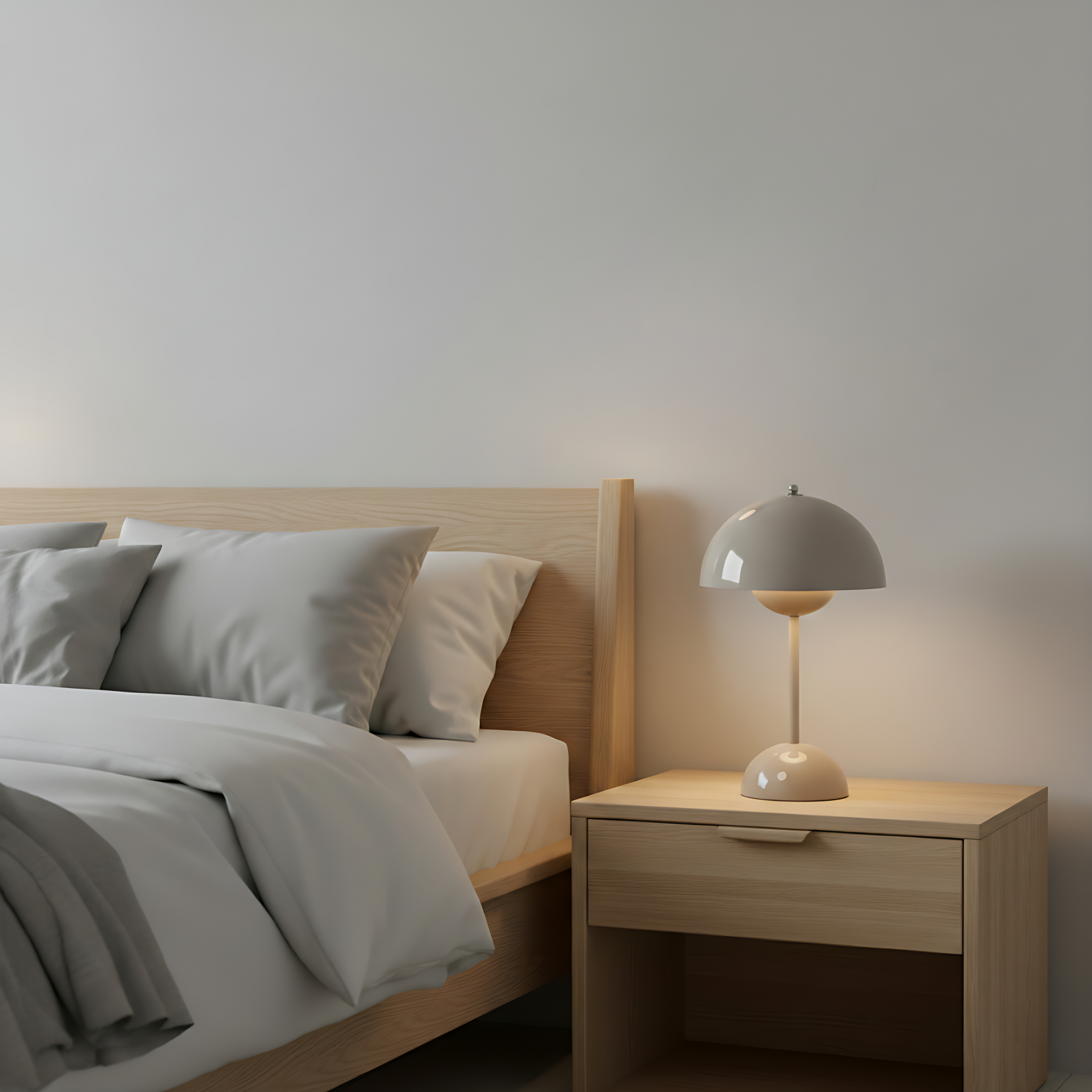 Flowerpot Portable Table Lamp by Verner Panton Inspired | Spun Steel | JINSHE