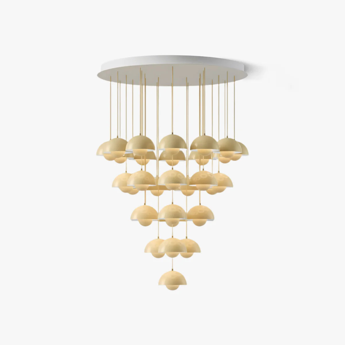 Flowerpot Vp1 Chandelier by Verner Panton Inspired | Spun Steel | JINSHE