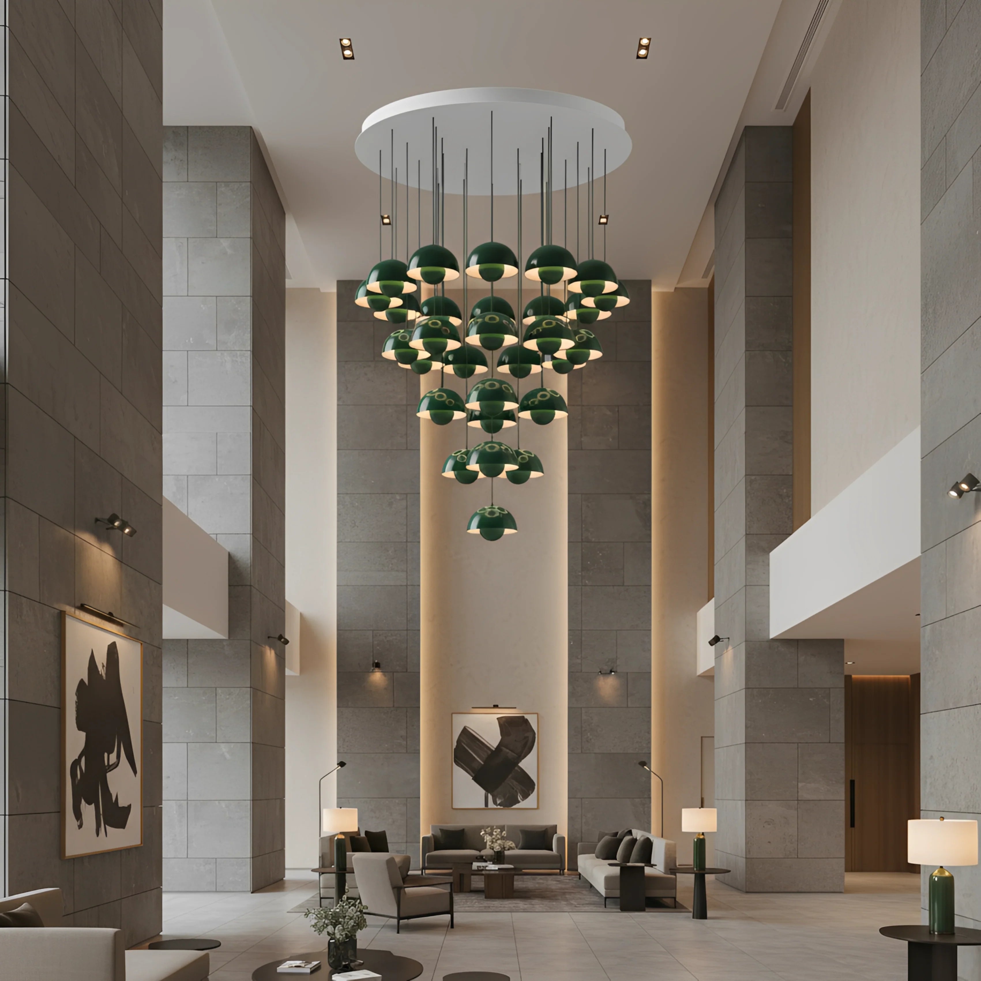 Flowerpot Vp1 Chandelier by Verner Panton Inspired | Spun Steel | JINSHE