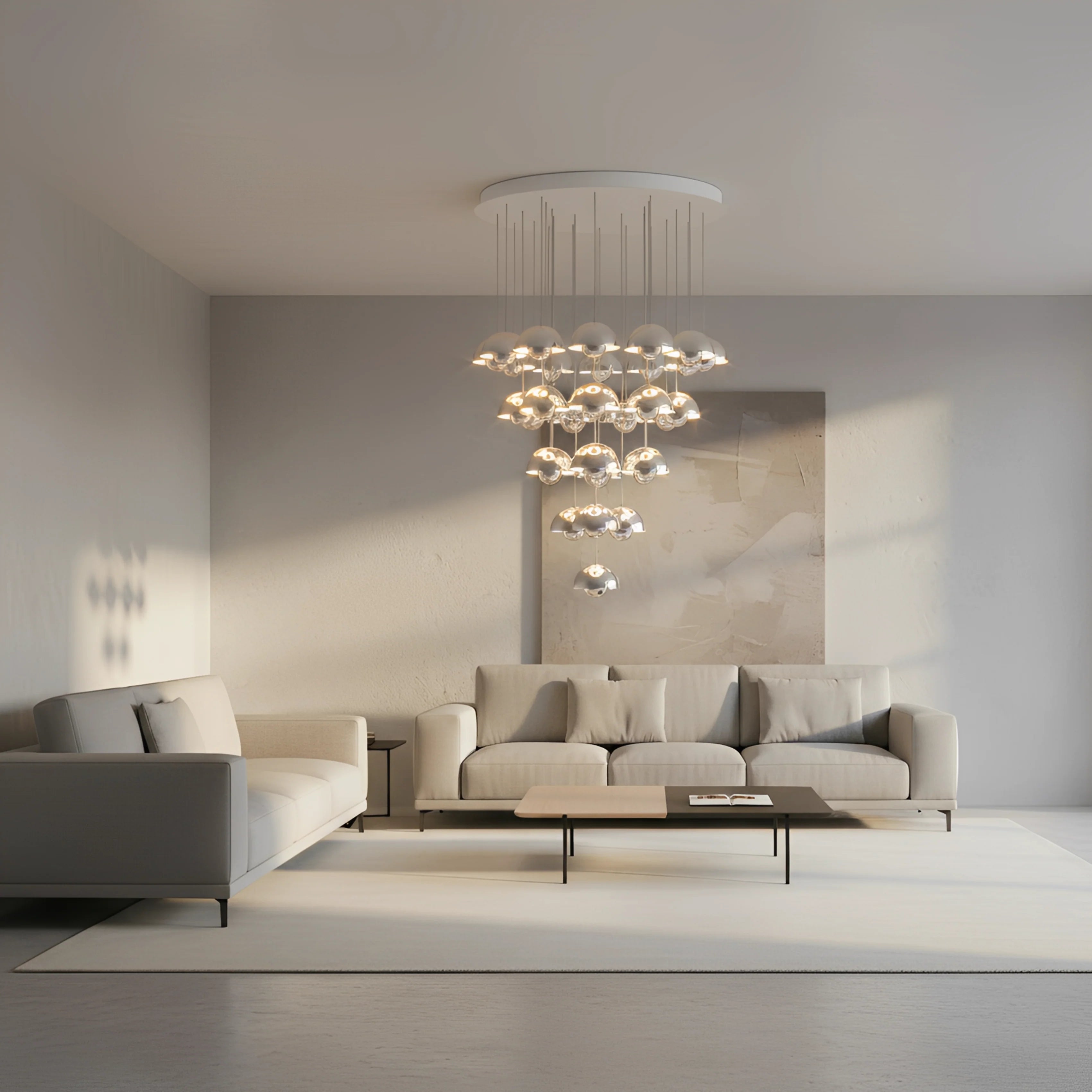Flowerpot Vp1 Chandelier by Verner Panton Inspired | Spun Steel | JINSHE