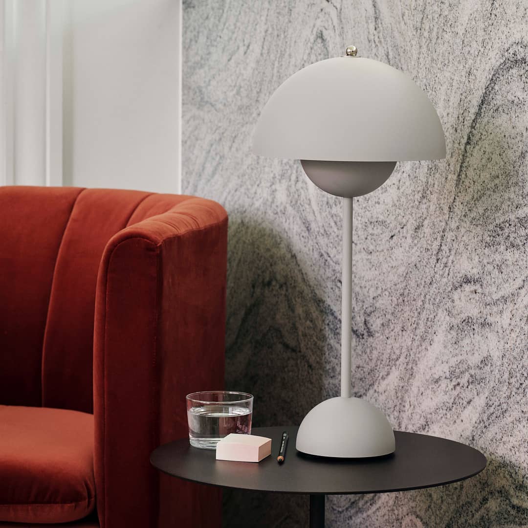 Flowerpot Vp3 Table Lamp by Verner Panton Inspired | Spun Steel | JINSHE
