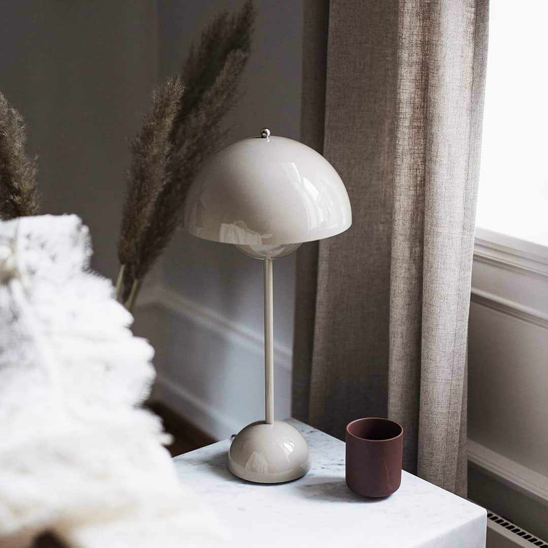 Flowerpot Vp3 Table Lamp by Verner Panton Inspired | Spun Steel | JINSHE