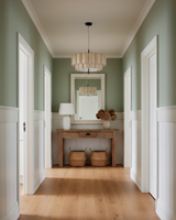 Folden Curated Iron & Glass Pendant Light – side angled contour profile