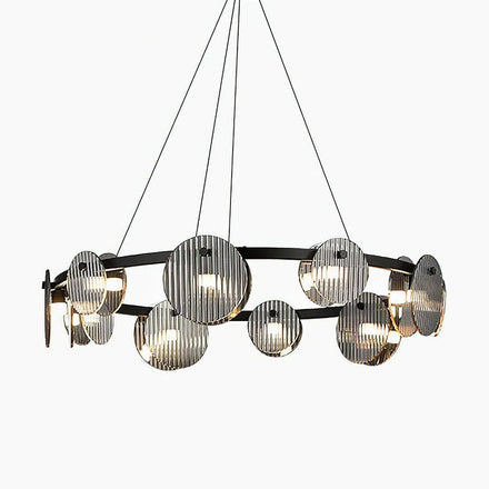 Foliole Curated Mouth-Blown Frosted Glass Chande