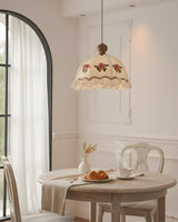 Frillia Curated Solid Hardwood Pendant Light – unlit natural material contrast