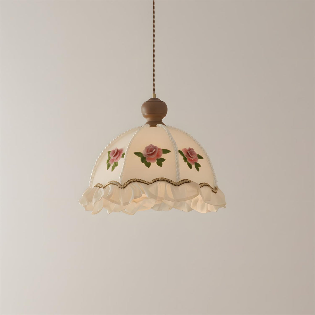 Frillia Curated Solid Hardwood Pendant Light – Dia 40cm x H 33cm  ∅ 15.7 x H 12.9 finish configuration