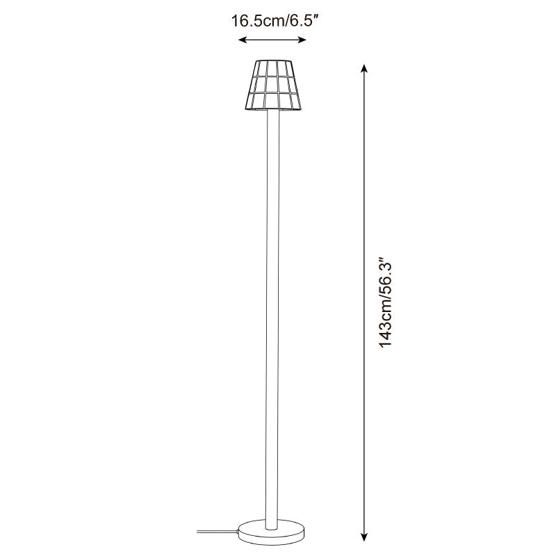Fun Guy Curated Amber Art Glass Floor Lamp