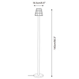 Fun Guy Curated Amber Art Glass Floor Lamp – macro detail view