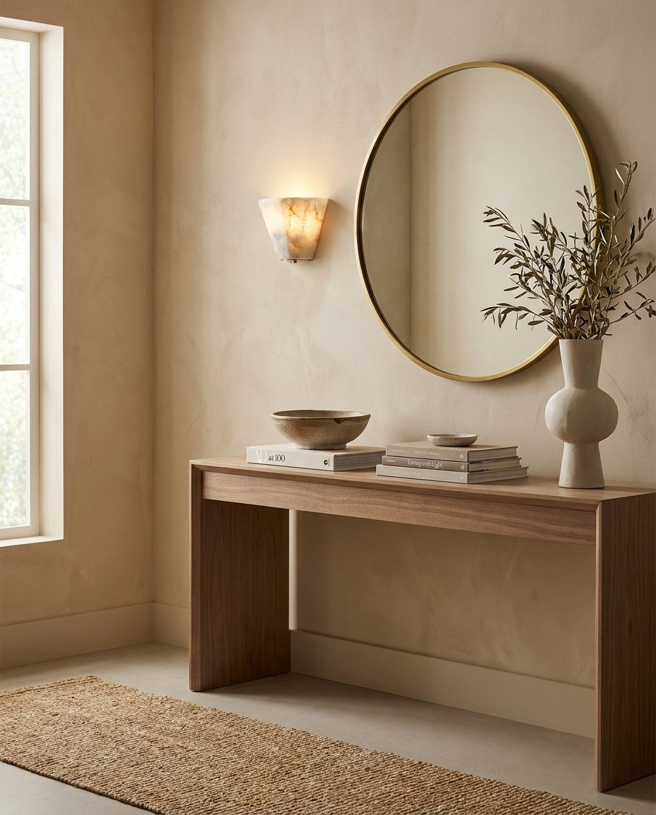Fun Guy Alabaster Curated Alabaster Wall Sconce