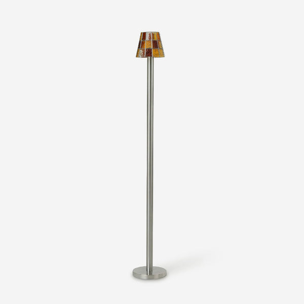 Fun Guy Curated Amber Art Glass Floor Lamp
