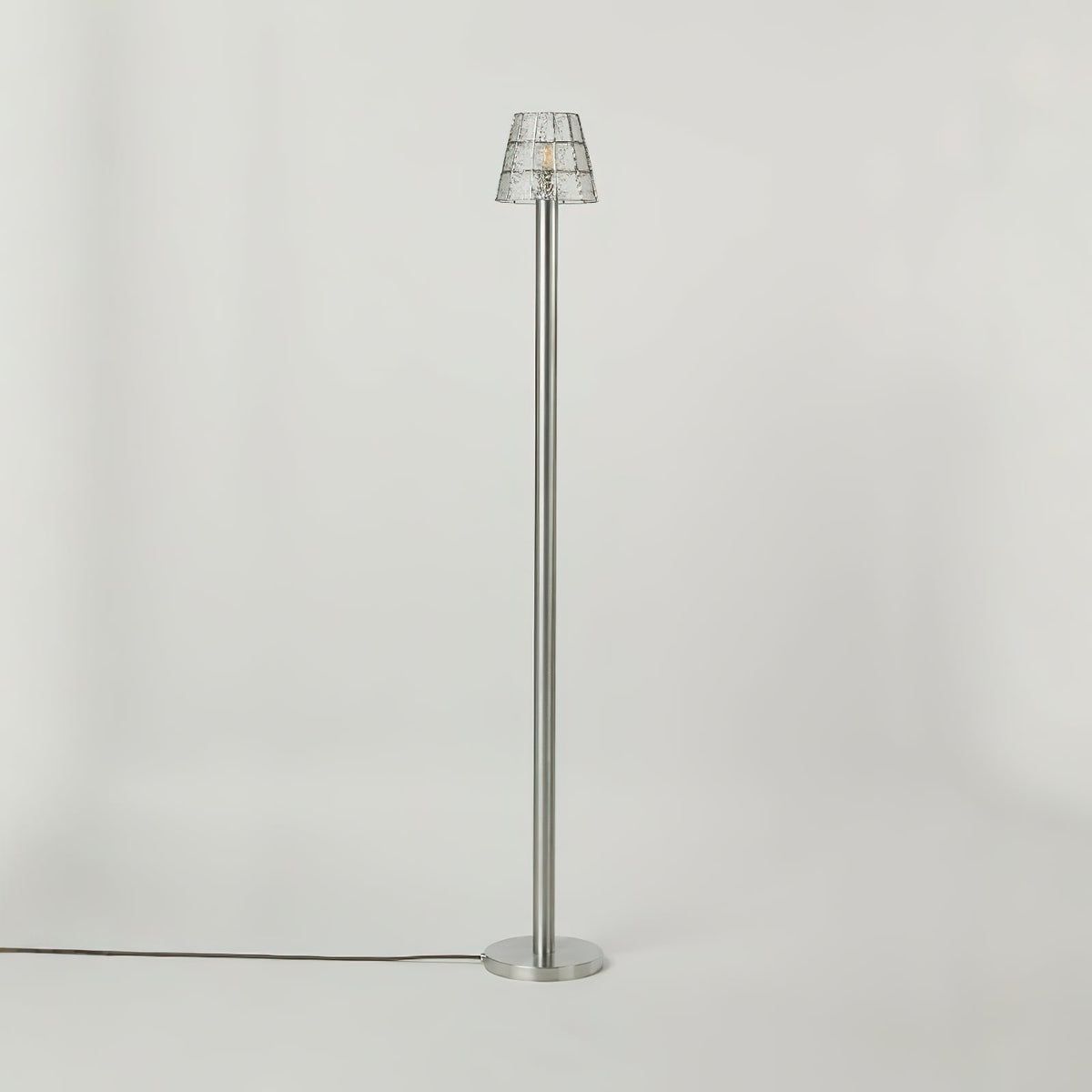 Fun Guy Curated Amber Art Glass Floor Lamp – W 16.5cm x H 143cm  W 6.5 x H 56.3 finish configuration #1 #2