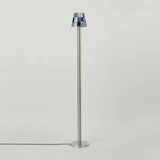 Fun Guy Curated Amber Art Glass Floor Lamp – W 16.5cm x H 143cm  W 6.5 x H 56.3 finish configuration #1 #2 #3 #4