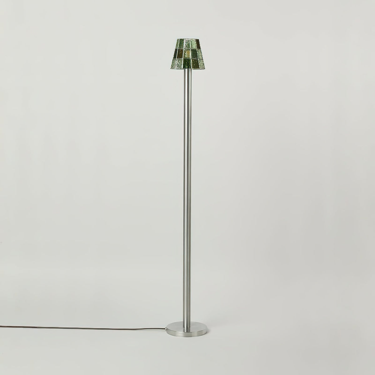 Fun Guy Curated Amber Art Glass Floor Lamp – W 16.5cm x H 143cm  W 6.5 x H 56.3 finish configuration