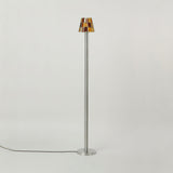 Fun Guy Curated Amber Art Glass Floor Lamp – W 16.5cm x H 143cm  W 6.5 x H 56.3 finish configuration #1