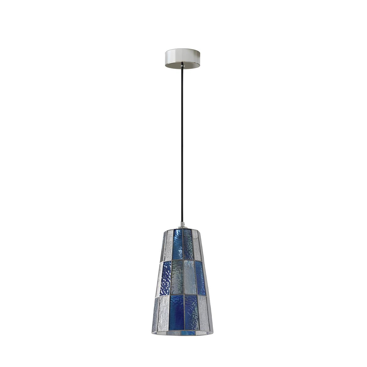 Fun Guy Curated Mouth-Blown Frosted Glass Pendan – Model B Dia 17cm x H 29cm  ∅ 6.7 x H 11. finish configuration