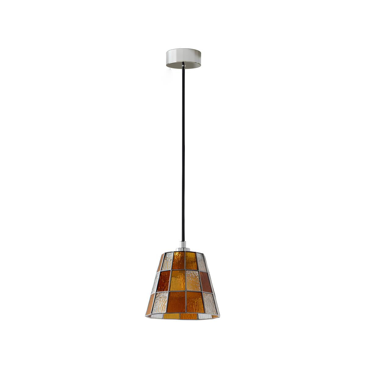 Fun Guy Curated Mouth-Blown Frosted Glass Pendan – Model A Dia 17cm x H 14.5cm  ∅ 6.7 x H 5 finish configuration #1