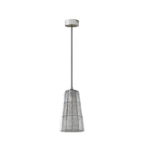 Fun Guy Curated Mouth-Blown Frosted Glass Pendan – Model B Dia 17cm x H 29cm  ∅ 6.7 x H 11. finish configuration #1 #2