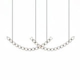 The Gabriel Curved LED Curated K9 Bohemian Cryst – illuminated warm ambiance setting #1