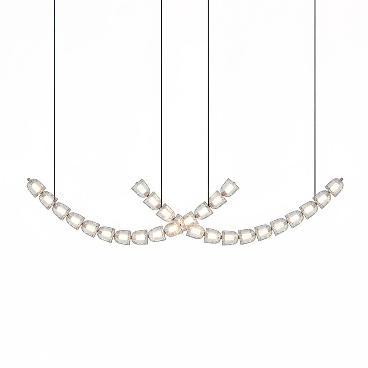 The Gabriel Curved LED Curated K9 Bohemian Cryst – architectural ceiling profile #1