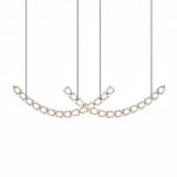 The Gabriel Curved LED Curated K9 Bohemian Cryst – architectural ceiling profile #1