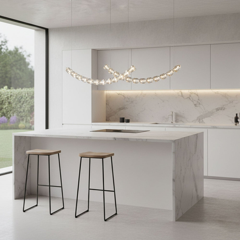 The Gabriel Curved LED Curated K9 Bohemian Cryst