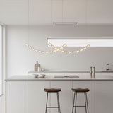 The Gabriel Curved LED Curated K9 Bohemian Cryst – illuminated warm ambiance setting