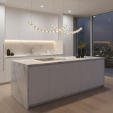 The Gabriel Curved LED Curated K9 Bohemian Cryst – architectural ceiling profile