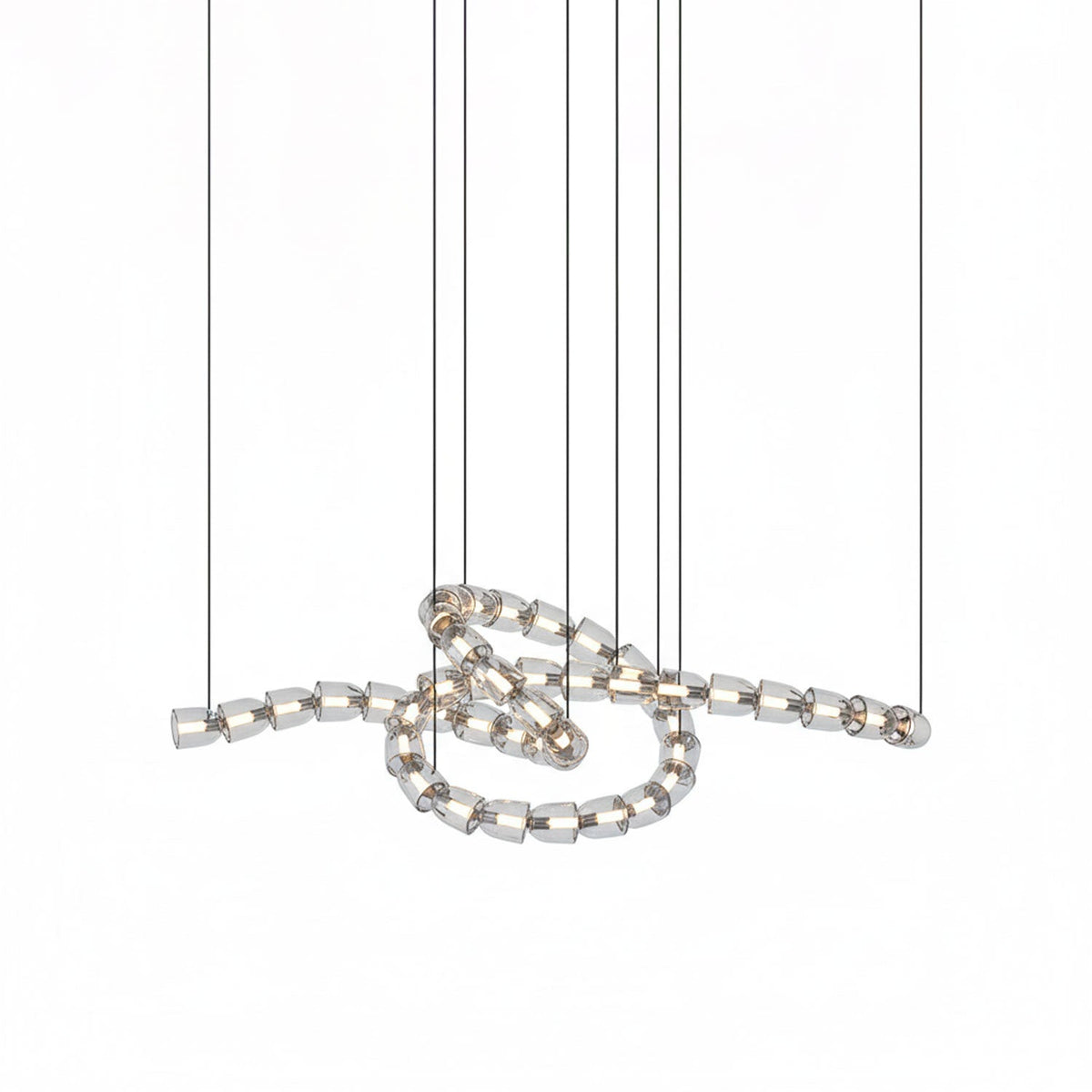 The Gabriel Twist LED Curated K9 Bohemian Crysta – illuminated warm ambiance setting #1