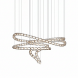 The Gabriel Spiral LED Curated K9 Bohemian Cryst – architectural ceiling profile #1