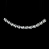 The Gabriel Curved LED Curated K9 Bohemian Cryst – full fixture elevation view