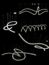 The Gabriel Knot LED Curated K9 Bohemian Crystal – unlit natural material contrast