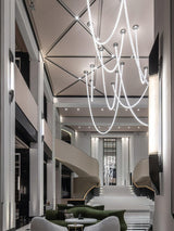 The Gabriel Branch LED Curated K9 Bohemian Cryst – full fixture elevation view