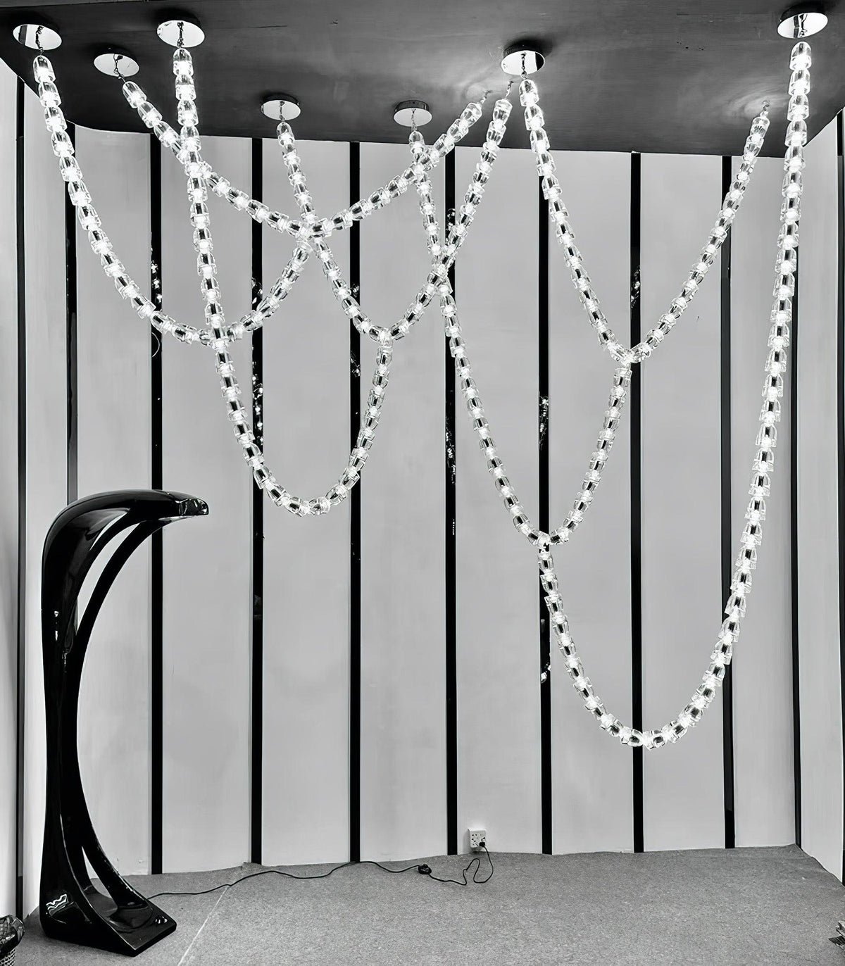 The Gabriel Branch LED Curated K9 Bohemian Cryst – handcrafted surface texture