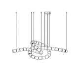 The Gabriel Twist LED Curated K9 Bohemian Crysta – structural canopy joint detail