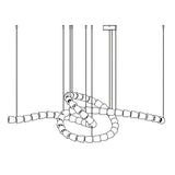 The Gabriel Twist LED Curated K9 Bohemian Crysta – dimensional scale reference