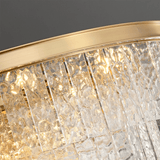Gaia Round Curated Mouth-Blown Frosted Glass Cha – structural canopy joint detail