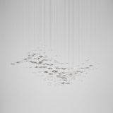 Tidal Art Glass Chandelier – Ambient Illumination in Luxury Interior Setting View 18