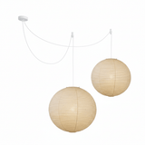 Washi Paper A Series Curated Washi Paper Pendant – 2-lights ∅ 31.5 + ∅ 39.4  Dia 80cm + 100 finish configuration