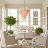 Rosalind Glass Chandelier – Ambient Illumination in Luxury Interior Setting View 3