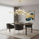 Gingko Curated Solid Brass Chandelier – structural canopy joint detail