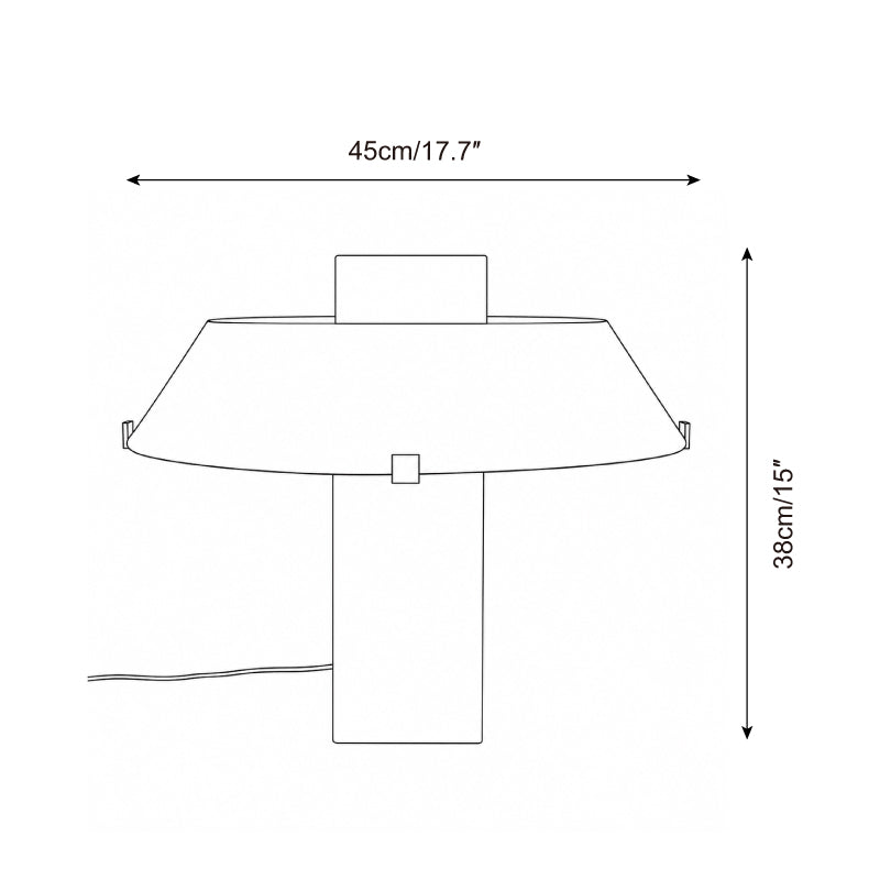 Geo Curated Finished Iron Table Lamp