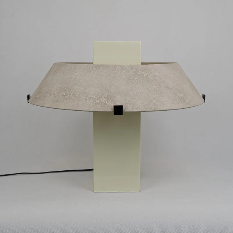 Geo Curated Finished Iron Table Lamp – Dia 45cm x H 38cm  ∅ 17.7 x H 15 finish configuration #1 #2
