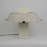 Geo Curated Finished Iron Table Lamp – Dia 45cm x H 38cm  ∅ 17.7 x H 15 finish configuration #1 #2