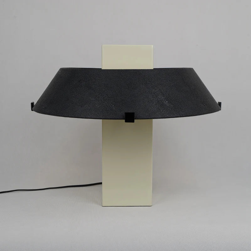 Geo Curated Finished Iron Table Lamp – Dia 45cm x H 38cm  ∅ 17.7 x H 15 finish configuration #1 #2 #3