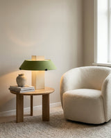 Geo Curated Finished Iron Table Lamp – architectural ceiling profile