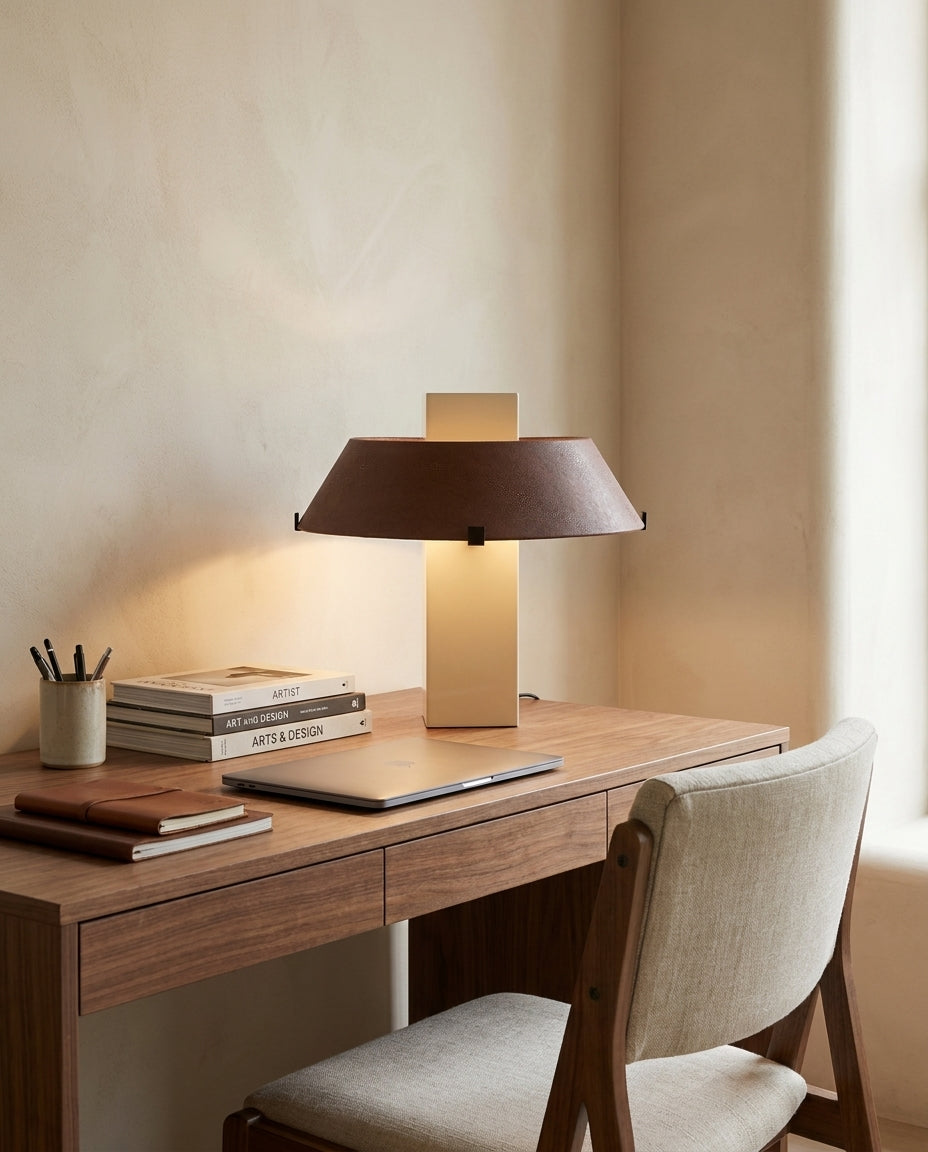 Geo Curated Finished Iron Table Lamp
