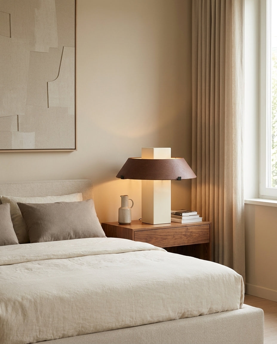 Geo Curated Finished Iron Table Lamp