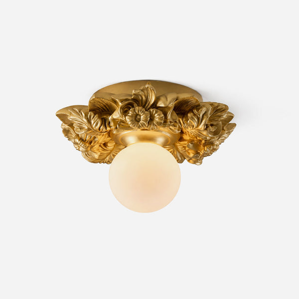 Gildara Curated Iron & Glass Flush Mount Ceiling